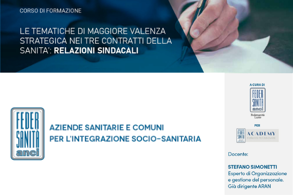 Relazioni Sindacali federsanità lazio